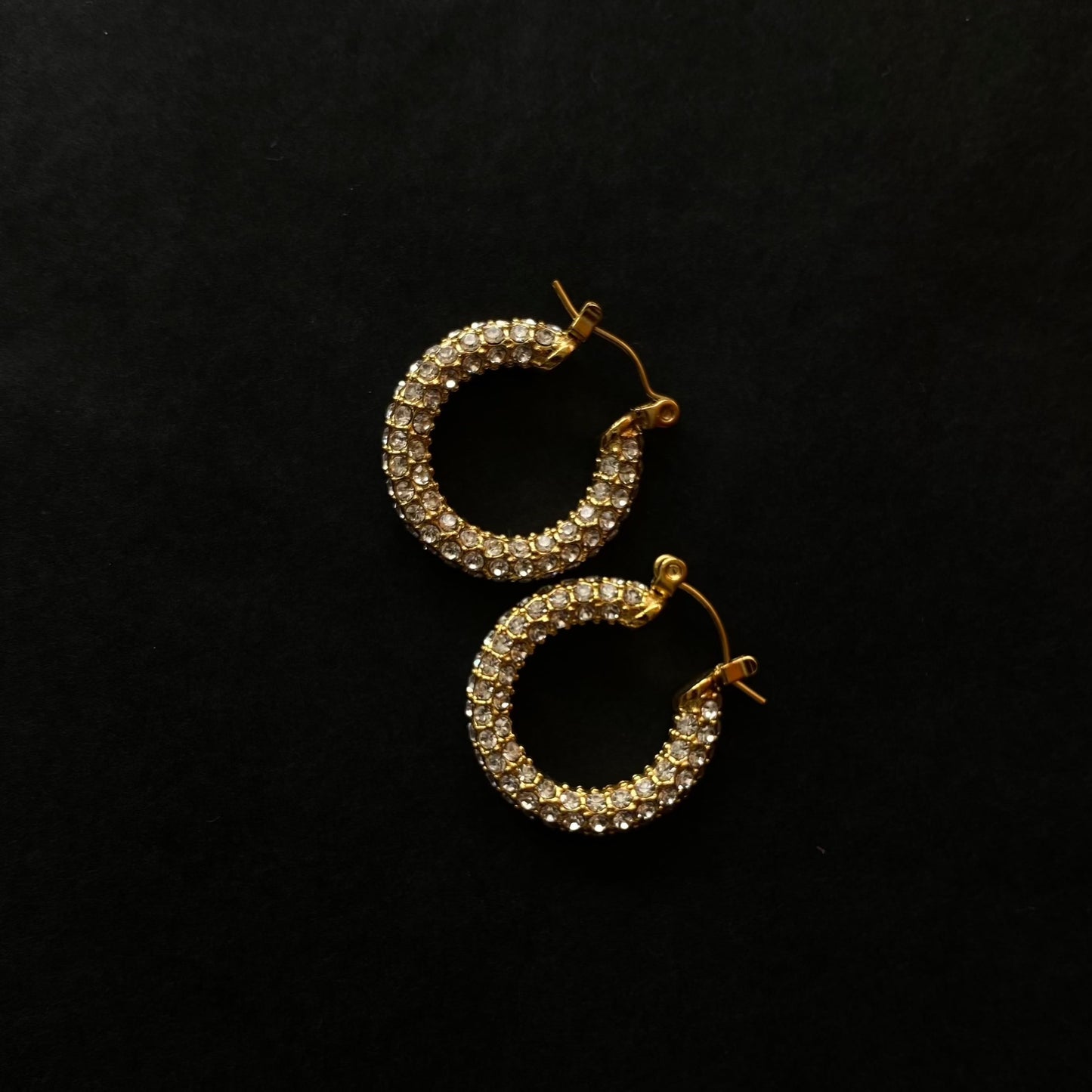 CZ Pave Hoops