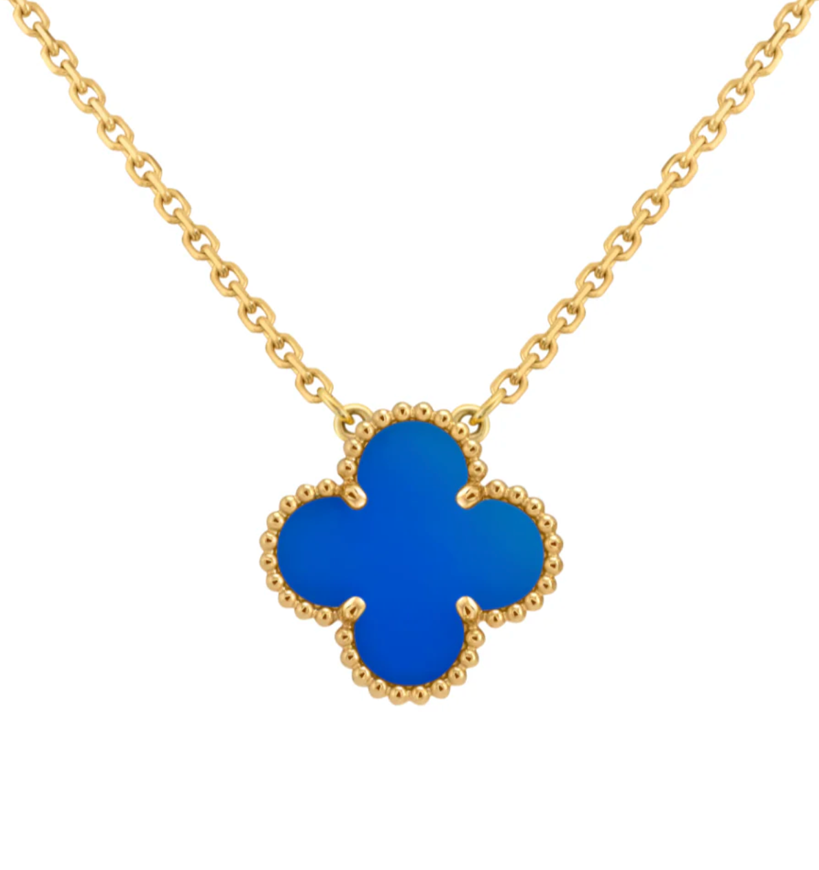 Clover Necklace | Blue