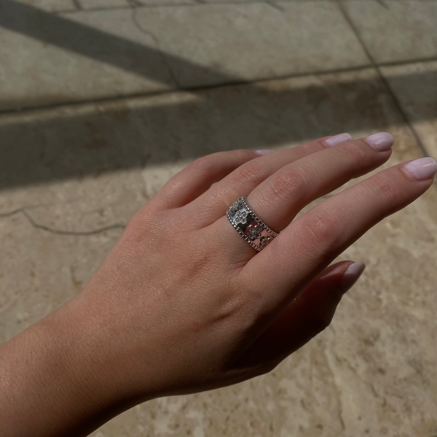 Clover Ring | Silver