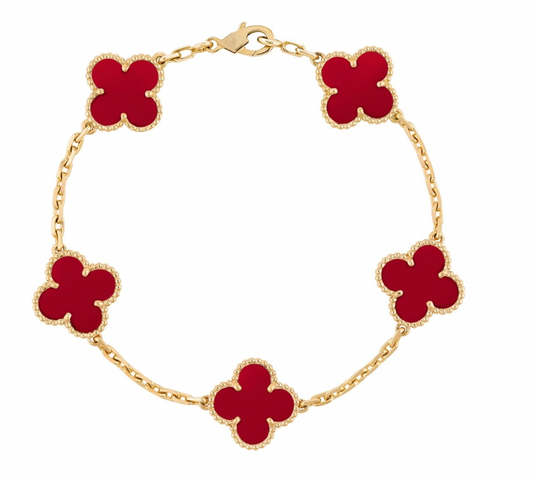 Clover Bracelet | Red