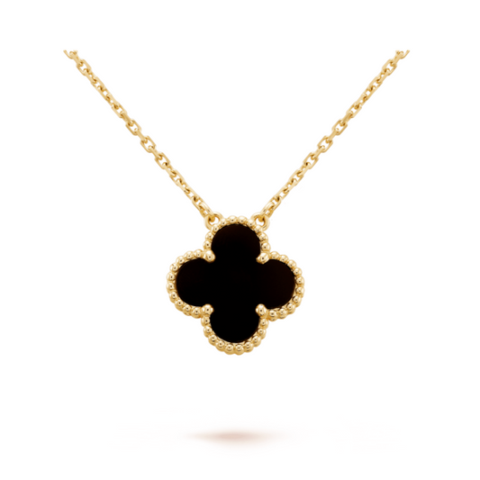 Clover Necklace | Black