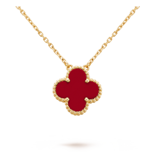 Clover Necklace | Red